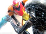 Figma Samus Aran and Revoltech Alien